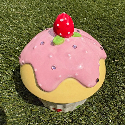 Ceramic cupcake moneybox - ceramic,