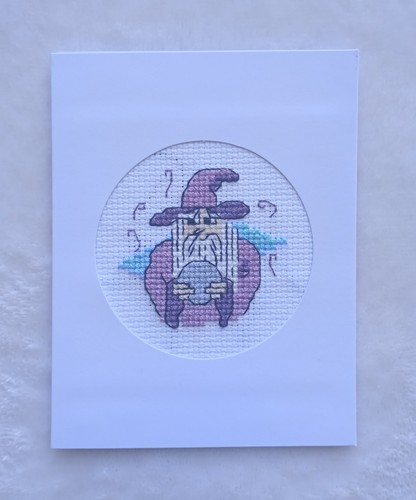 Handmade cross stitch card - handmade,