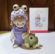 Hallmark BOO AND MIKE Precious Moments Porcelain 2013 Ornament Disney Pixar Inc