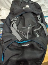Karrimor Bobcat 65 Rucksack Backpack  Black  & Blue Decal Hiking Walking VGC