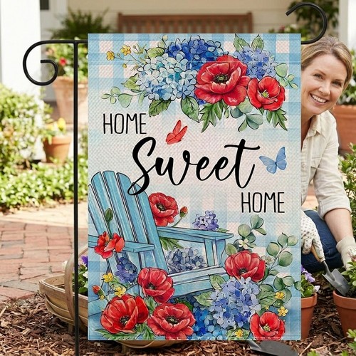 Linen garden flag outdoor - flag,,