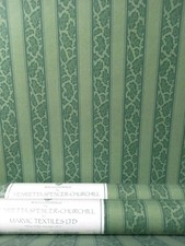 X2 90s Vintage MARVIC TEXTILES Wallpaper Stripe Green leopard cottagecore Retro