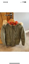 Boys Age 16 Belstaff Coat With Coyote Fur Collar 