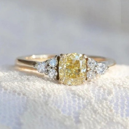 Cushion canary diamond - cushion,