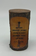 Vtg Tree Trunk Ring Holder