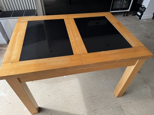 Extending solid oak dining - solid,