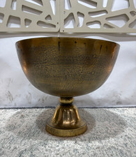 COX AND COX Footed Antique Brass Wine Cooler Almost Brand New RRP £195