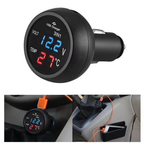 Usb car charger 12v - 12v-24v, led