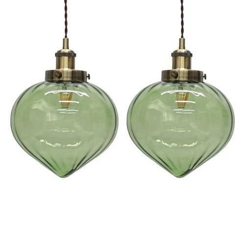 Set green antique - set, brass
