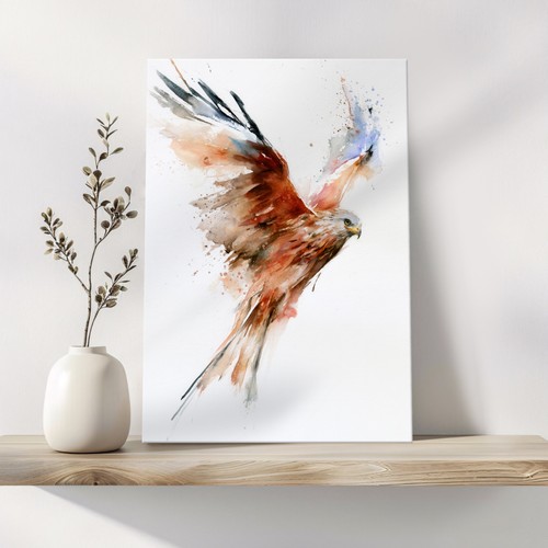 Red kite canvas wall - kite,