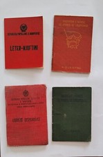 Albania Document 4 Different Albanian Documents Bread Trisk Gift 50Comunist Era