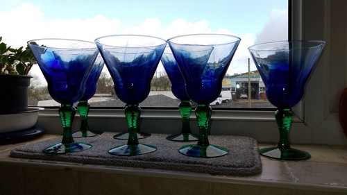 Vintage libbey martini glass - glass, x