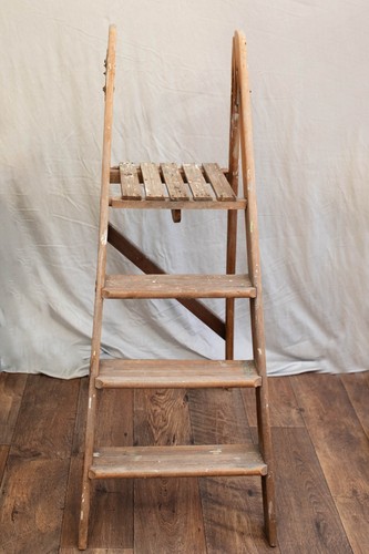 Vintage wooden step - , in