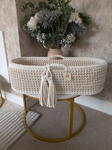 Crochet moses basket handmade - crochet,