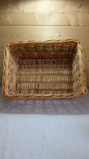 Vintage Wicker Basket Box Storage 30cm x 25cm Woven Decor Home Gift Display