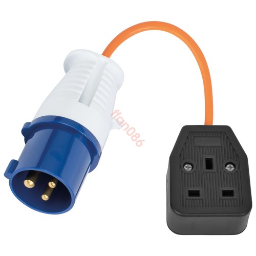 Fly lead 16amp 13amp uk - 16amp, to