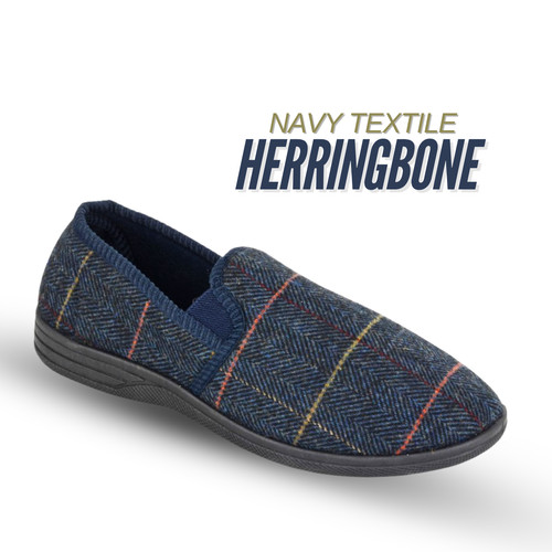 Mens twin gusset slippers - twin,
