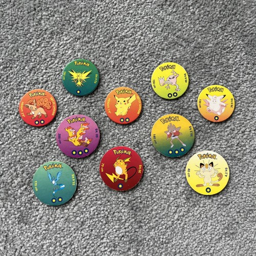 X10 pokémon pogs milkcap - x10,