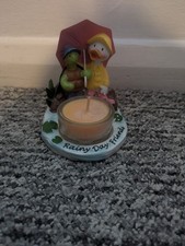 Yankee Candle Rainy Day Friends Turtle Duck Tea Light Candle Holder 2011 Retired
