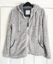 Ladies TU Grey White Full Zip Hoodie Jacket Size 14