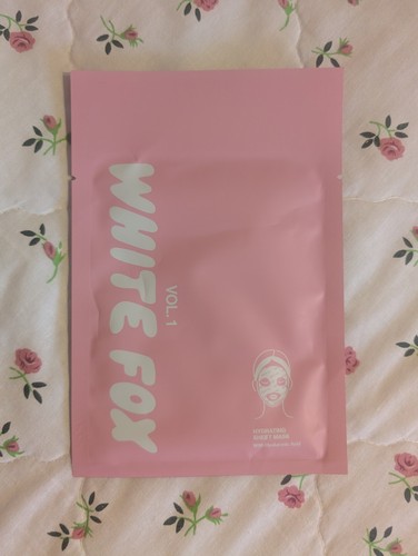 White fox face sheet mask - fox,