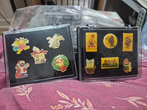 Mcdonalds holiday pins - mcdonalds,