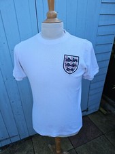 Retro Umbro England 1970 Aertex Football Shirt Short Sleeve Small