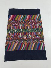 Vintage Traditional Handwoven Guatemalan Textile 47x32 inches