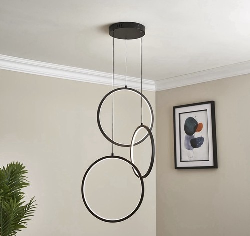 Iris matt white led pendant - white,