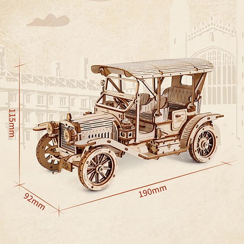 Classic car wooden puzzle - car,