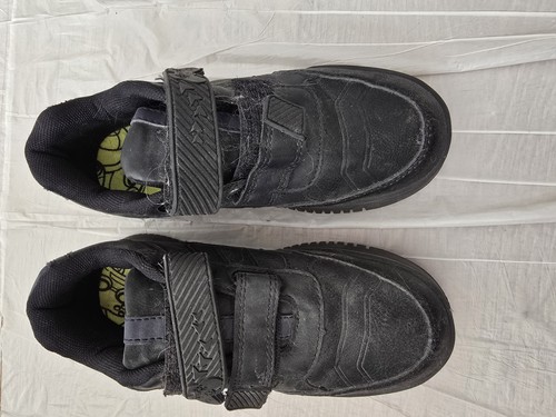 Boys black leather shoes size - leather,