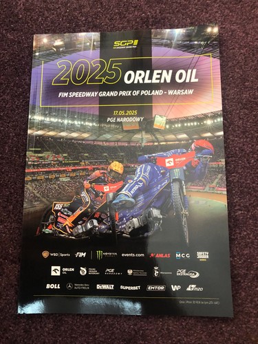 Speedway programme grand prix - programme,