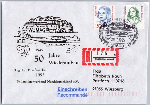 Letter sst day stamp - r, of