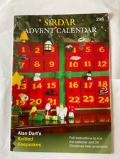Vintage Alan Dart Advent Calendar - Sirdar 298 PATTERN ONLY Chunky and DK YARN