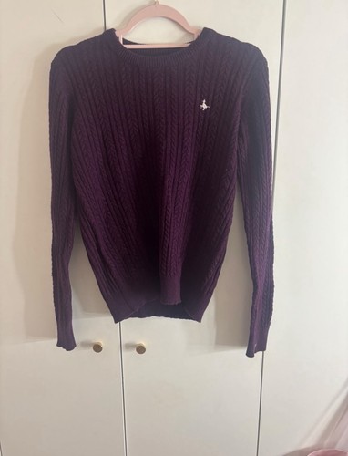 Purple knitted jack wills - purple,