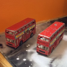 2x Matchbox Leyland Titan 1981