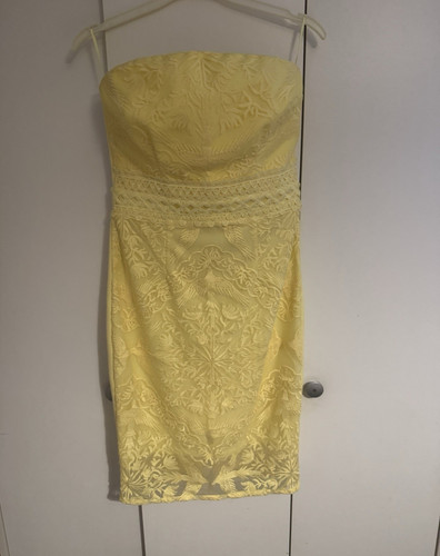Lipsy london yellow lace - yellow,