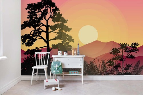 Landscape sunrise wallpaper - 3d,