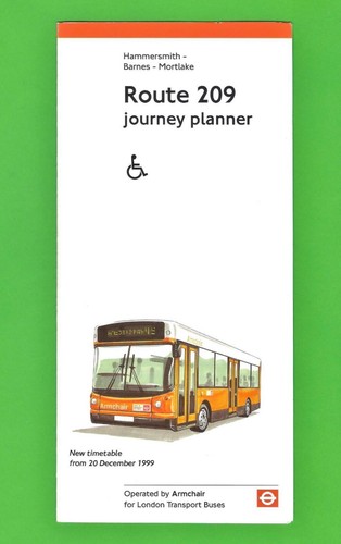 London buses timetable 209 - timetable,