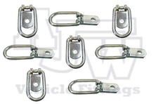 8 x Small Zinc Plated Tie Down