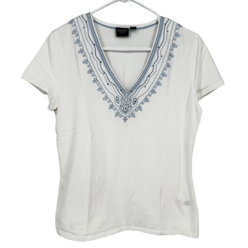 Sonoma white neck - v-neck, t-shirt
