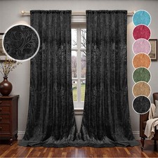 Velvet Curtains 2 Panels for