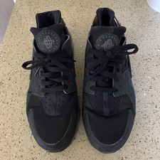 Used Mens Black Nike Air Huarache Trainers Size 9 UK  Ex Condition