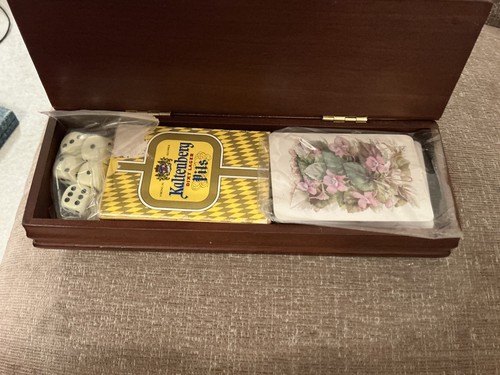 Vintage playing card dice - playing, &