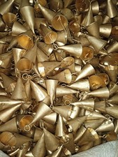 Lot of 100 Rustic Cone Bells