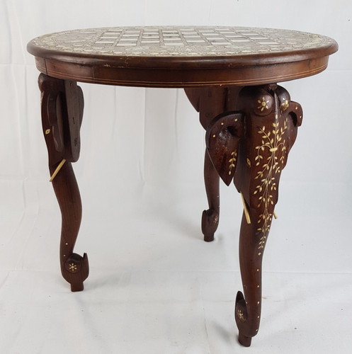 Indian inlaid round chess - inlaid,