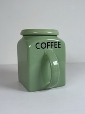 Bristol Ware Pountney & Co Coffee Jar Green Rare Small Vintage VGC