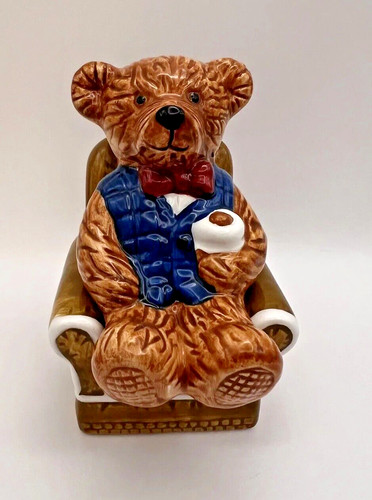 Vintage teddy bear salt - teddy,