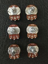 A500K B500K A250K B250K Full Size Long or Short Shaft Guitar Pots Volume Tone 