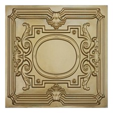 Pressed Tin Ceiling Tile 3D embossed wall panels PL15 Brass verdigris 10pcs